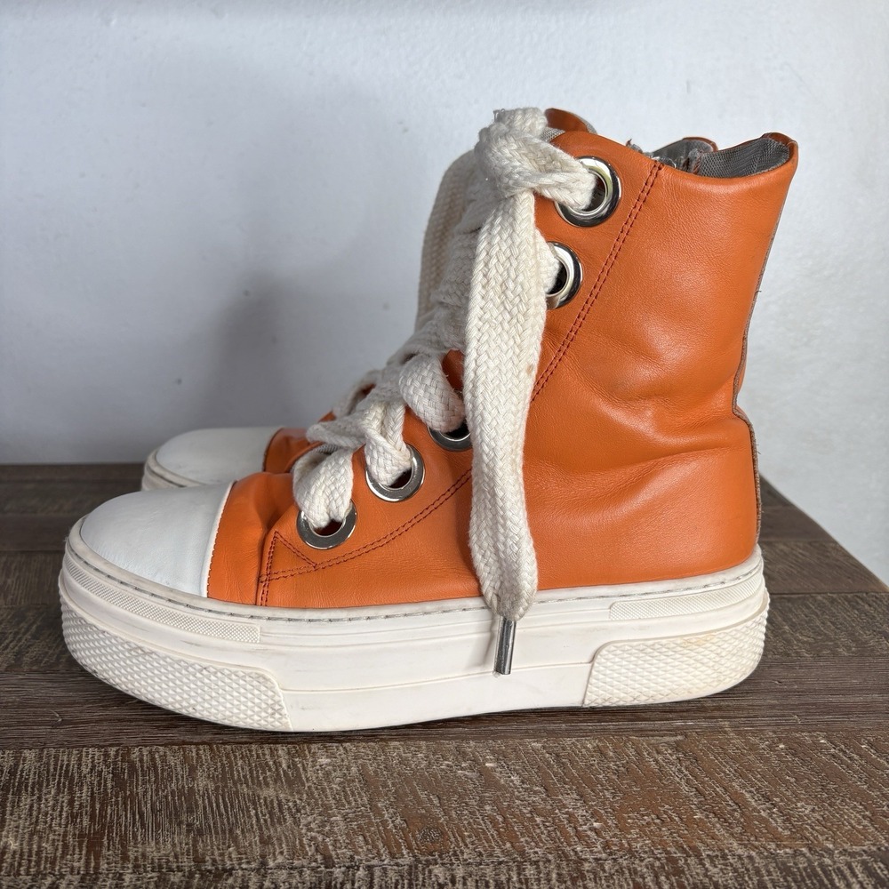 Cristianzerotre Cr03 Calipso 300 Platform Sneakers Boots EU 39 8.5 Orange Chunky